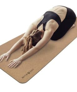 Tapete de corcho MICRODRY para yoga, pilates, ejercicio y
