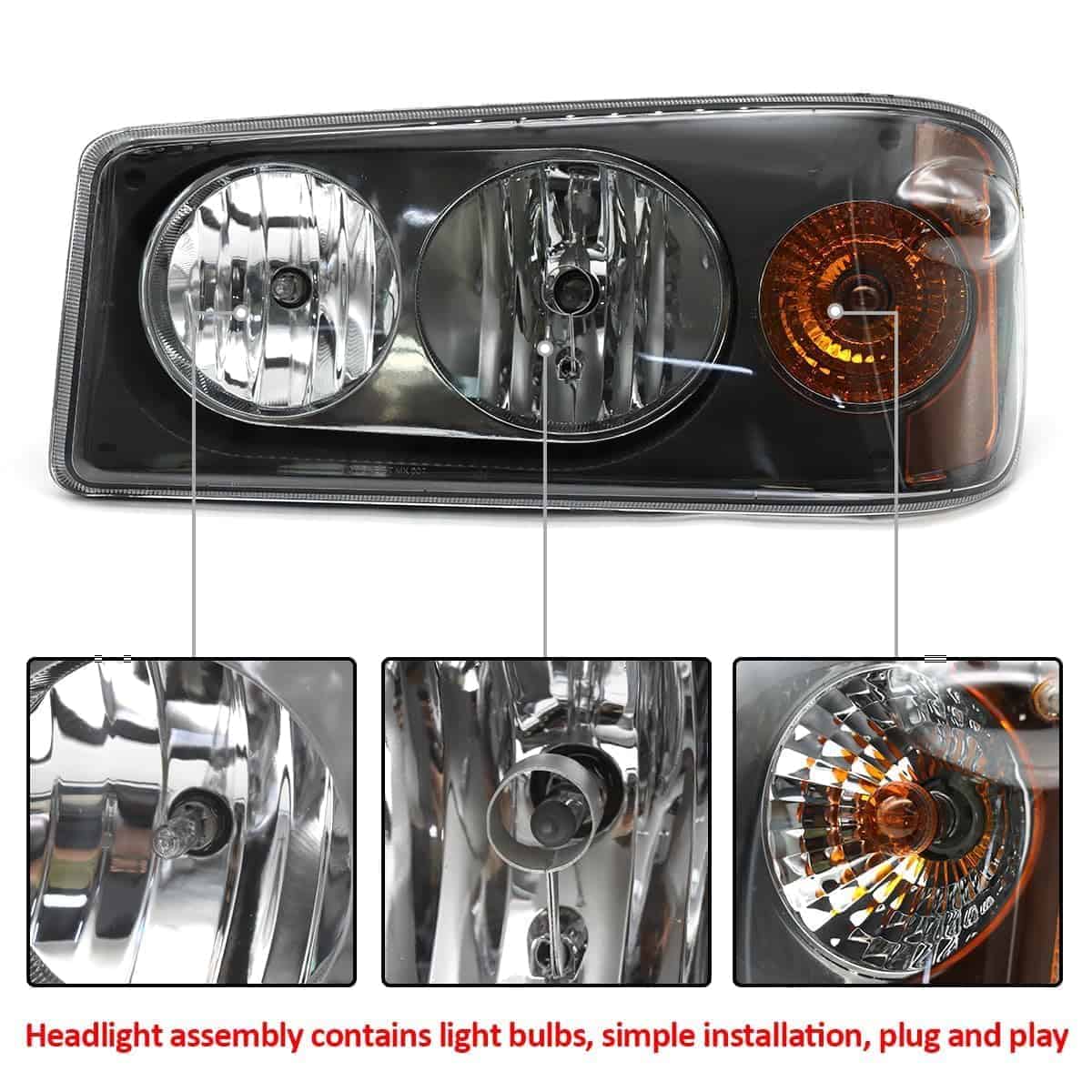 Conjunto de faros SUENOS para Mack Granite GU713, Faro - Imagen 3