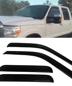 Viseras de ventana ahumadas para lluvia y sol, protector de