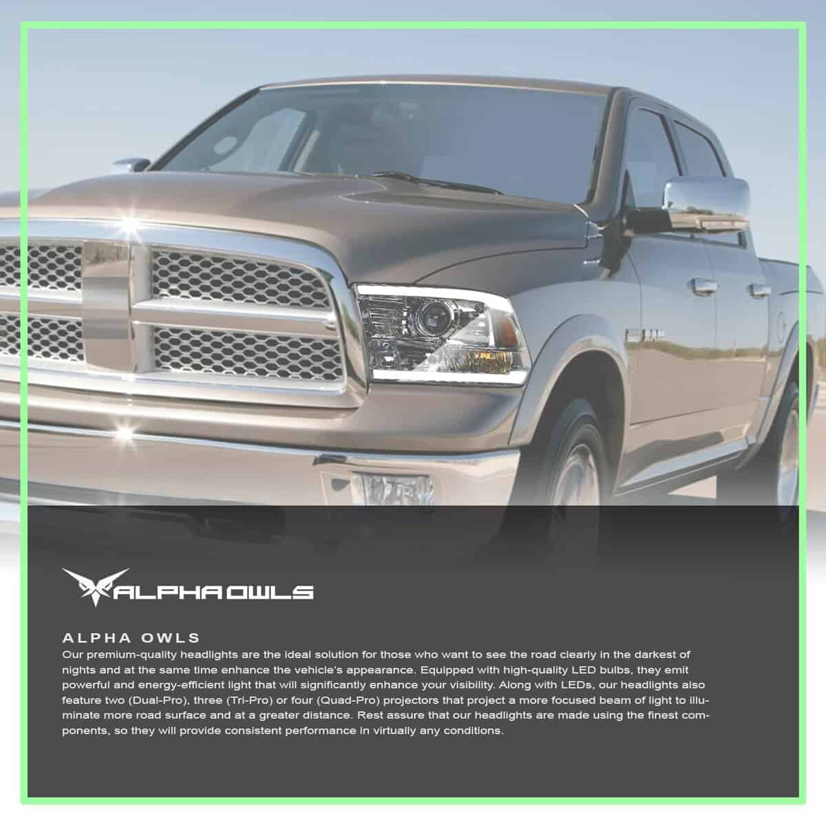 Faros Proyectores Alpha Owls 8722145 Con Barra de Luz LED - Imagen 8