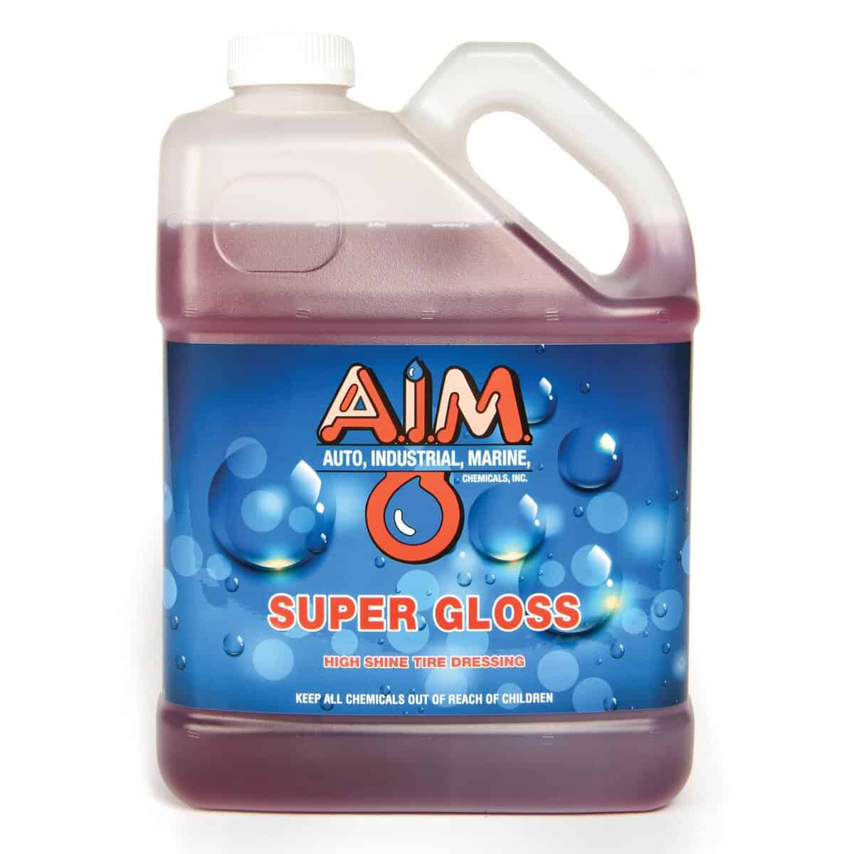 AIM Chemicals Super Gloss - Duradero brillo para llantas,