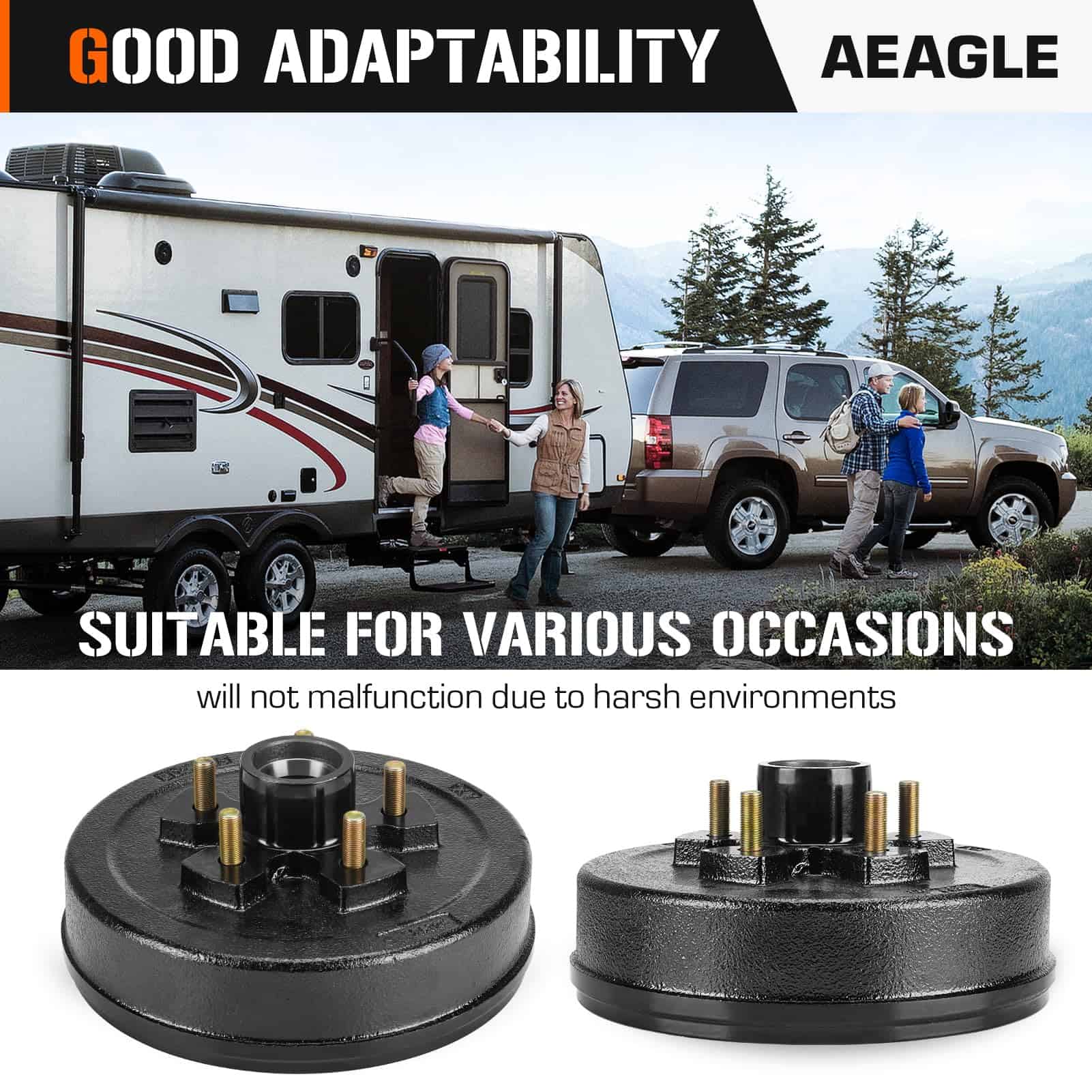 Juegos de Tambor de Freno de 5 Huecos con Circunferencia de - Imagen 9