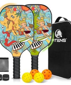 Paletas de Pádel de Pickleball, Juego de Superficie de