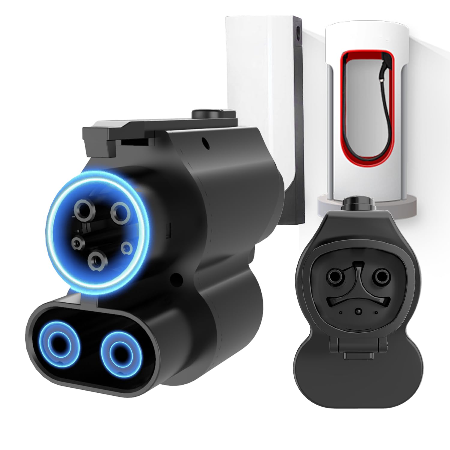 Adaptador de Carga EVCONN NACS a CCS1, Máx 250kW 1000V,