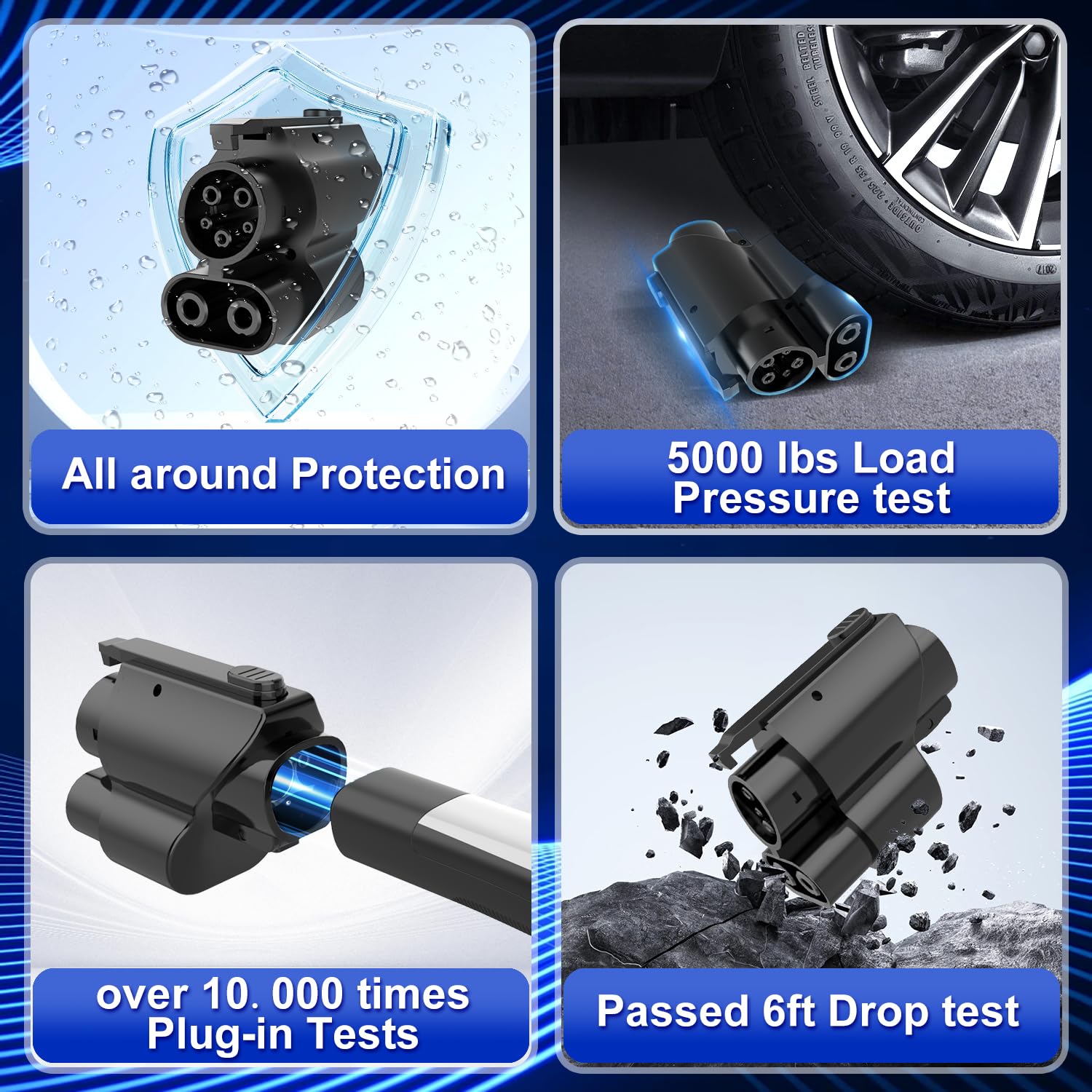 Adaptador de Carga EVCONN NACS a CCS1, Máx 250kW 1000V, - Imagen 8