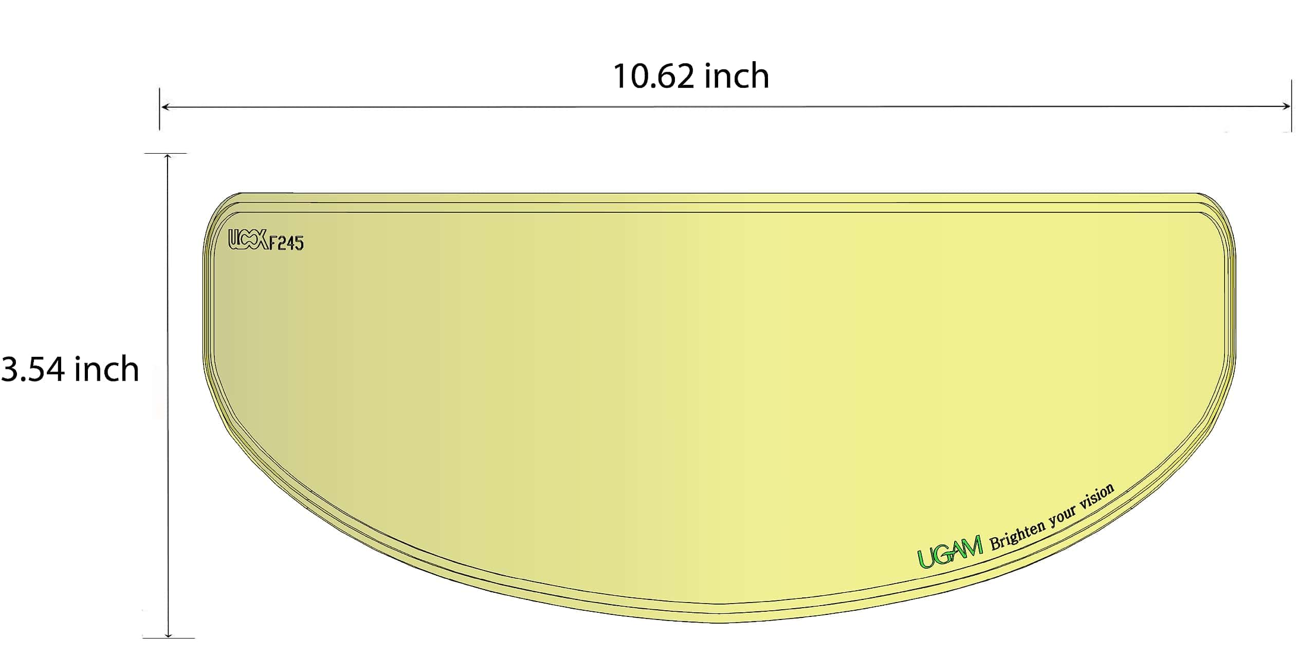 Visor para Casco de Motocicleta de Cara Completa con - Imagen 3