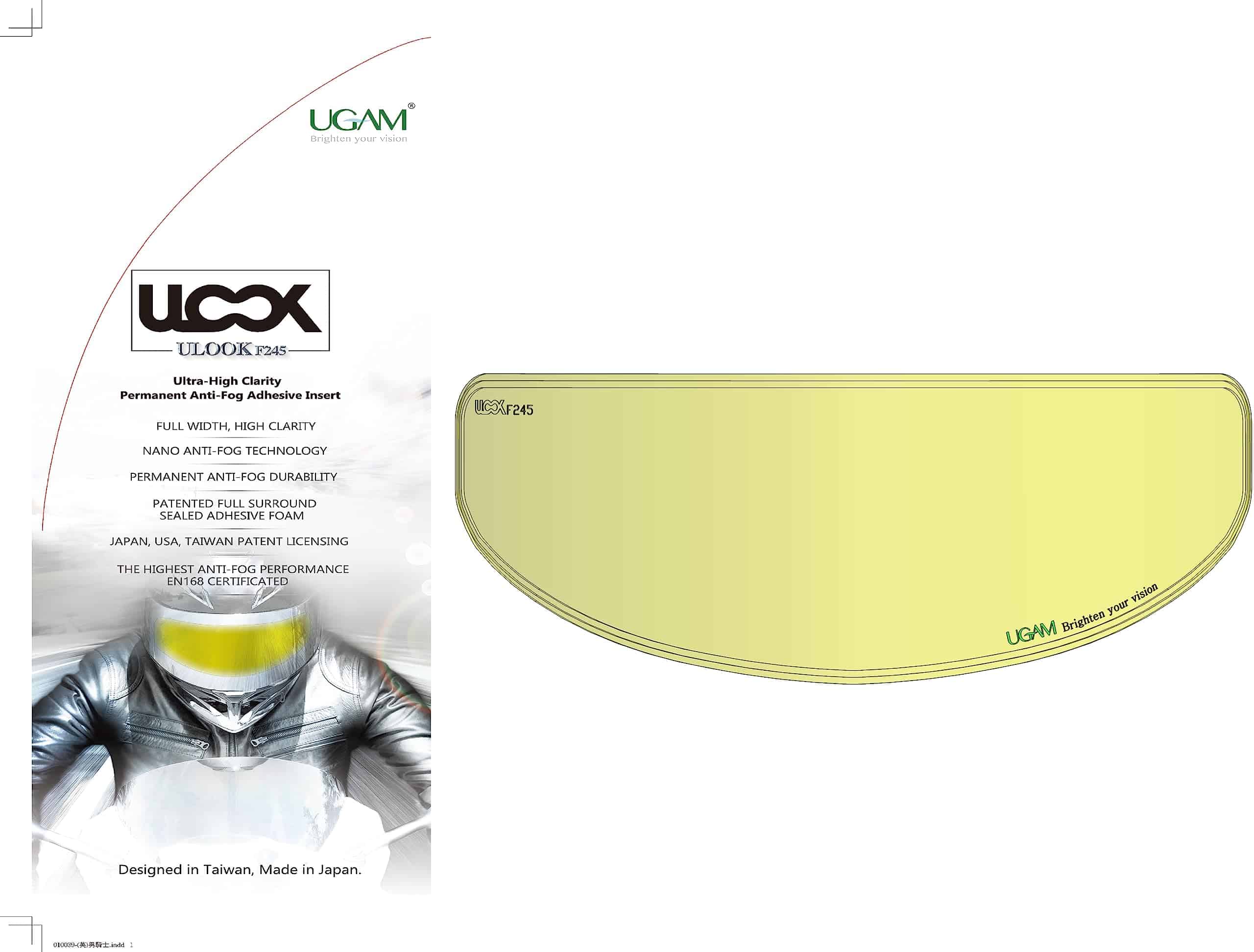 Visor para Casco de Motocicleta de Cara Completa con