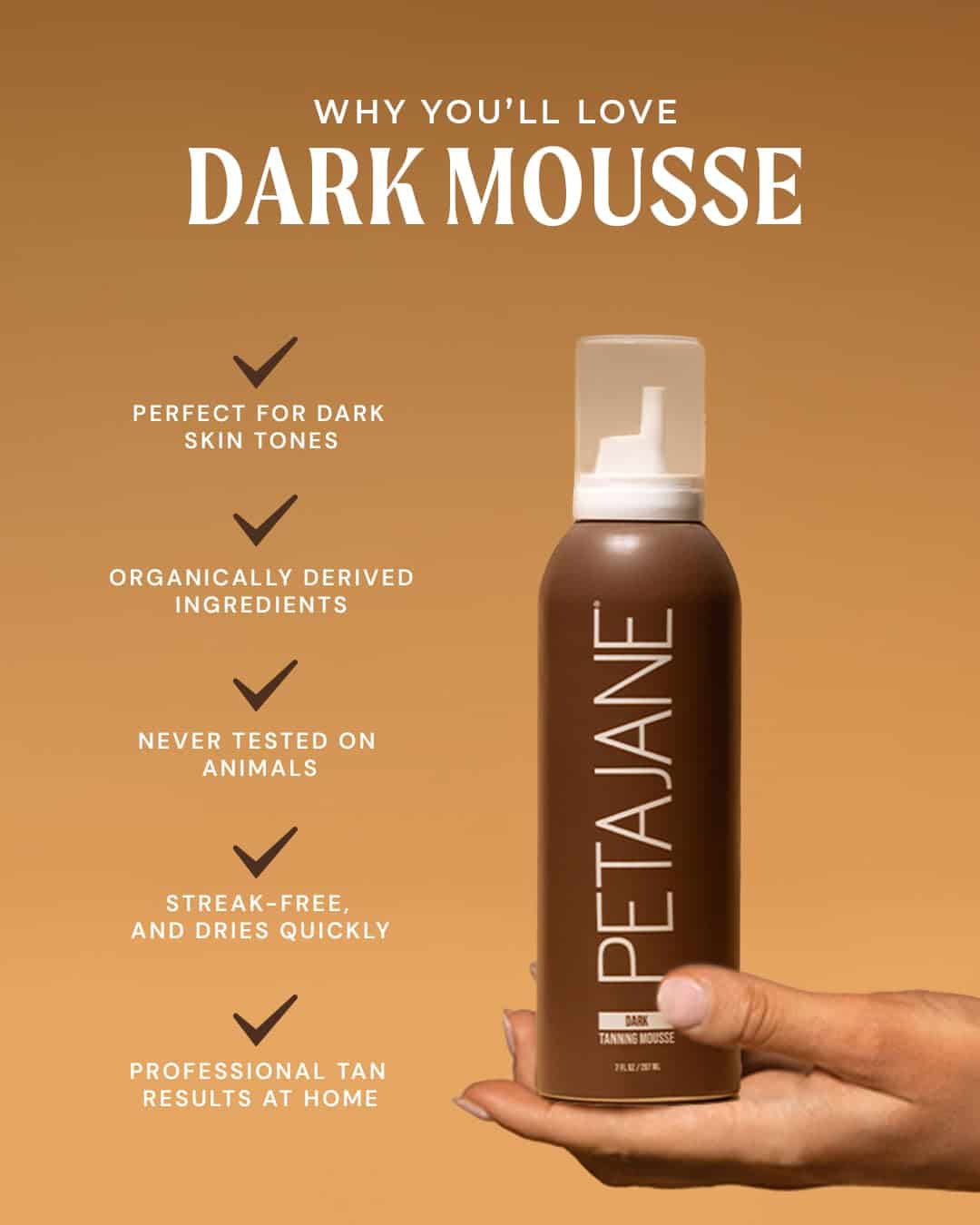 Mousse Bronceador Oscuro 7oz - Autobronceador sin sol para - Imagen 3