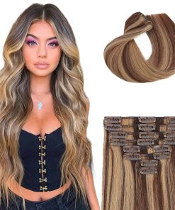 Extensiones de Cabello Clip In Pelo Real Brasileño 100%