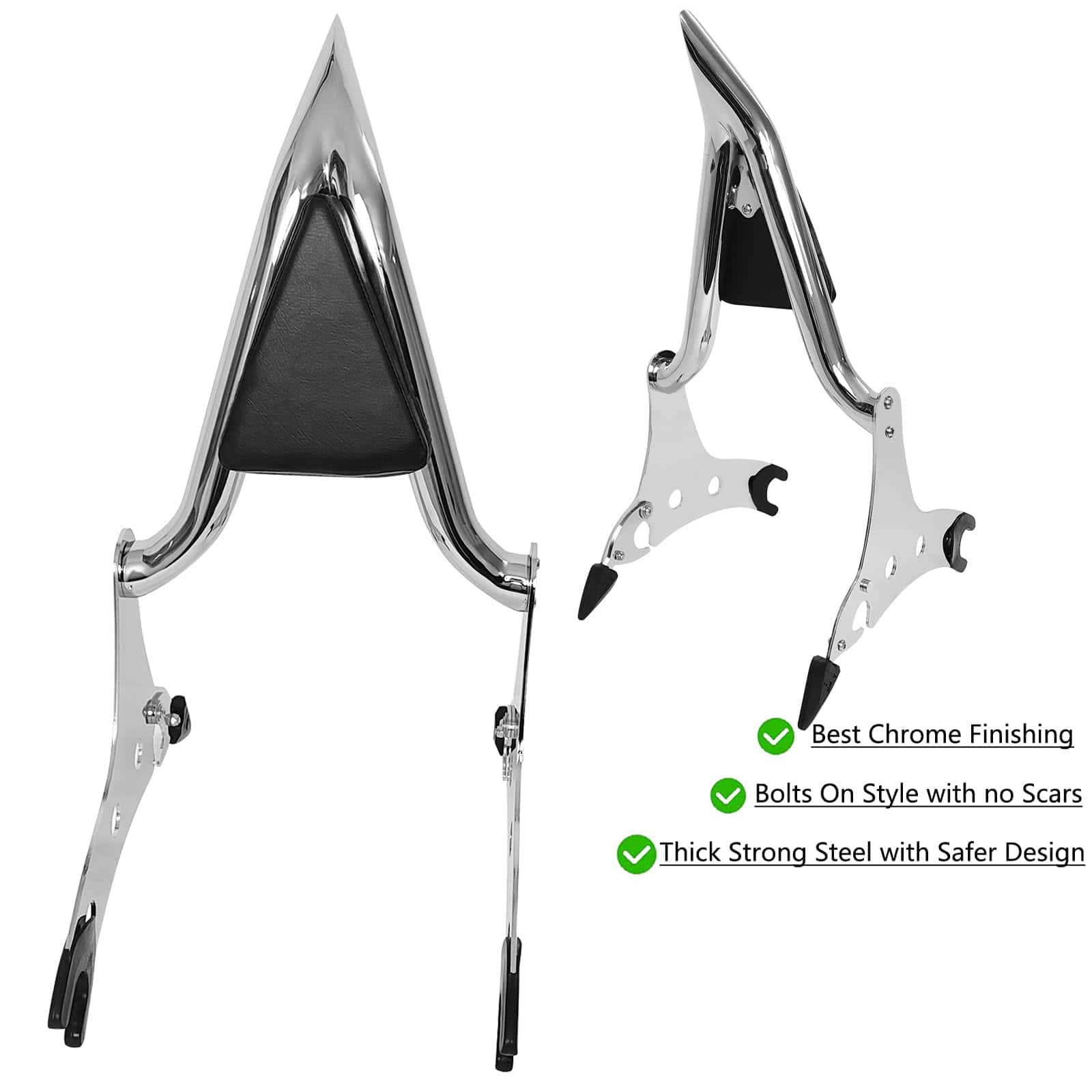 Respaldo para motocicleta Pad de descanso para pasajeros - Imagen 5