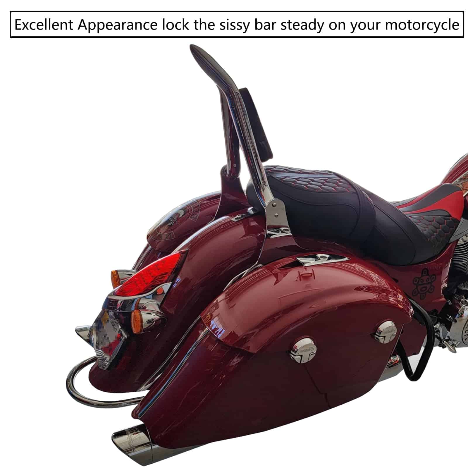 Respaldo para motocicleta Pad de descanso para pasajeros - Imagen 4