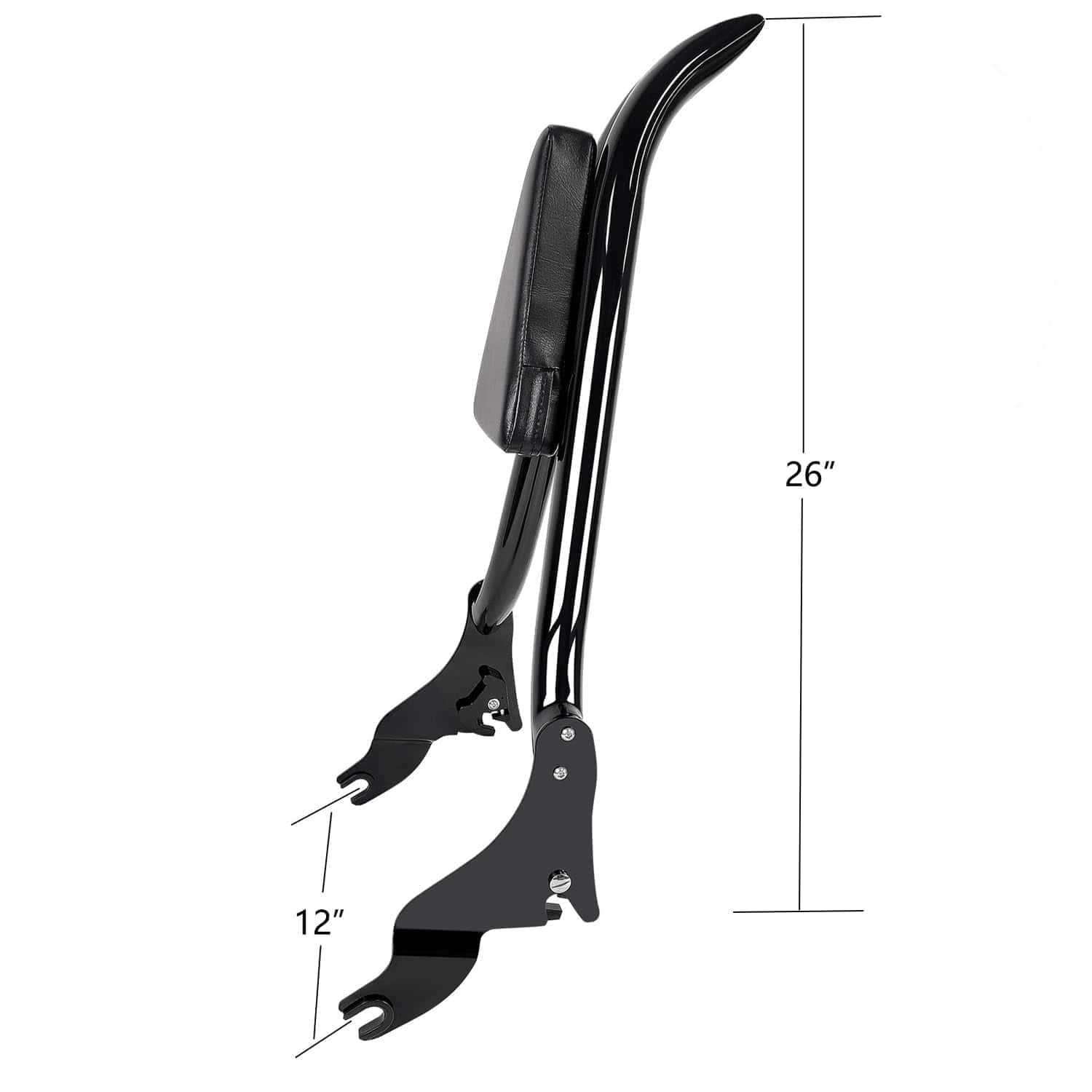 Respaldo desmontable Dredoggmoto Sissy Bar con almohadilla - Imagen 8