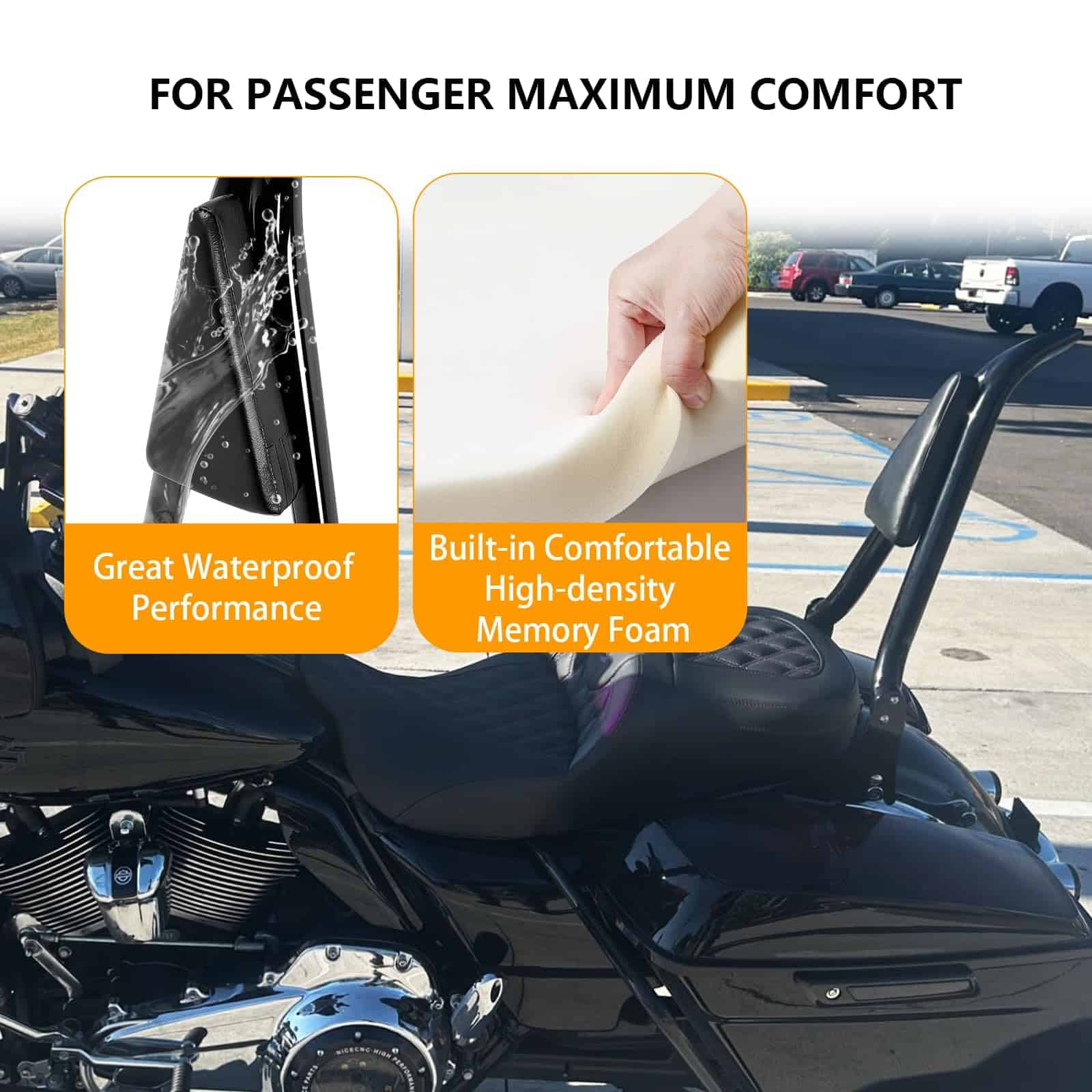 Respaldo desmontable Dredoggmoto Sissy Bar con almohadilla - Imagen 7