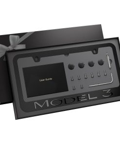 Marco de placa de matrícula negro para Modelo 3