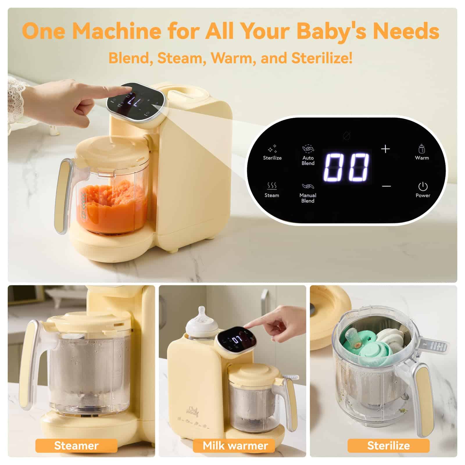 Procesador de Alimentos para Bebés Chefhandy, 5 en 1 - Imagen 3