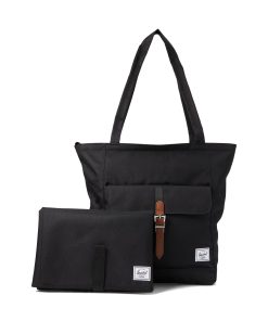 Bolso cambiador tipo Tote Herschel Retreat, Negro, Talla