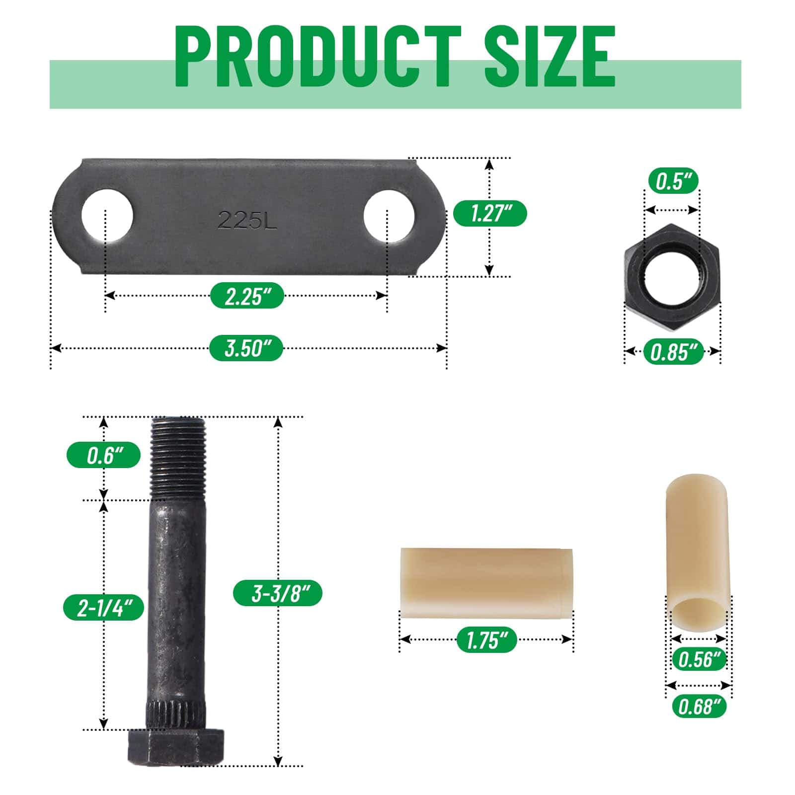 Kit de Grilletes para Remolque de Eje Tándem Racewill: 2 - Imagen 5