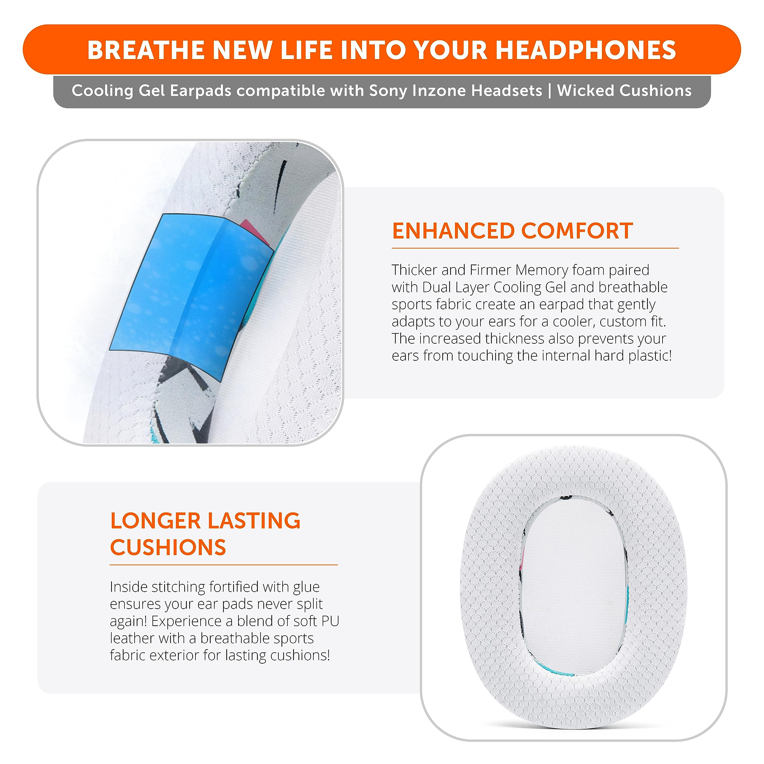 Almohadillas de Gel Refrigerante WC Freeze Inzone para - Imagen 5