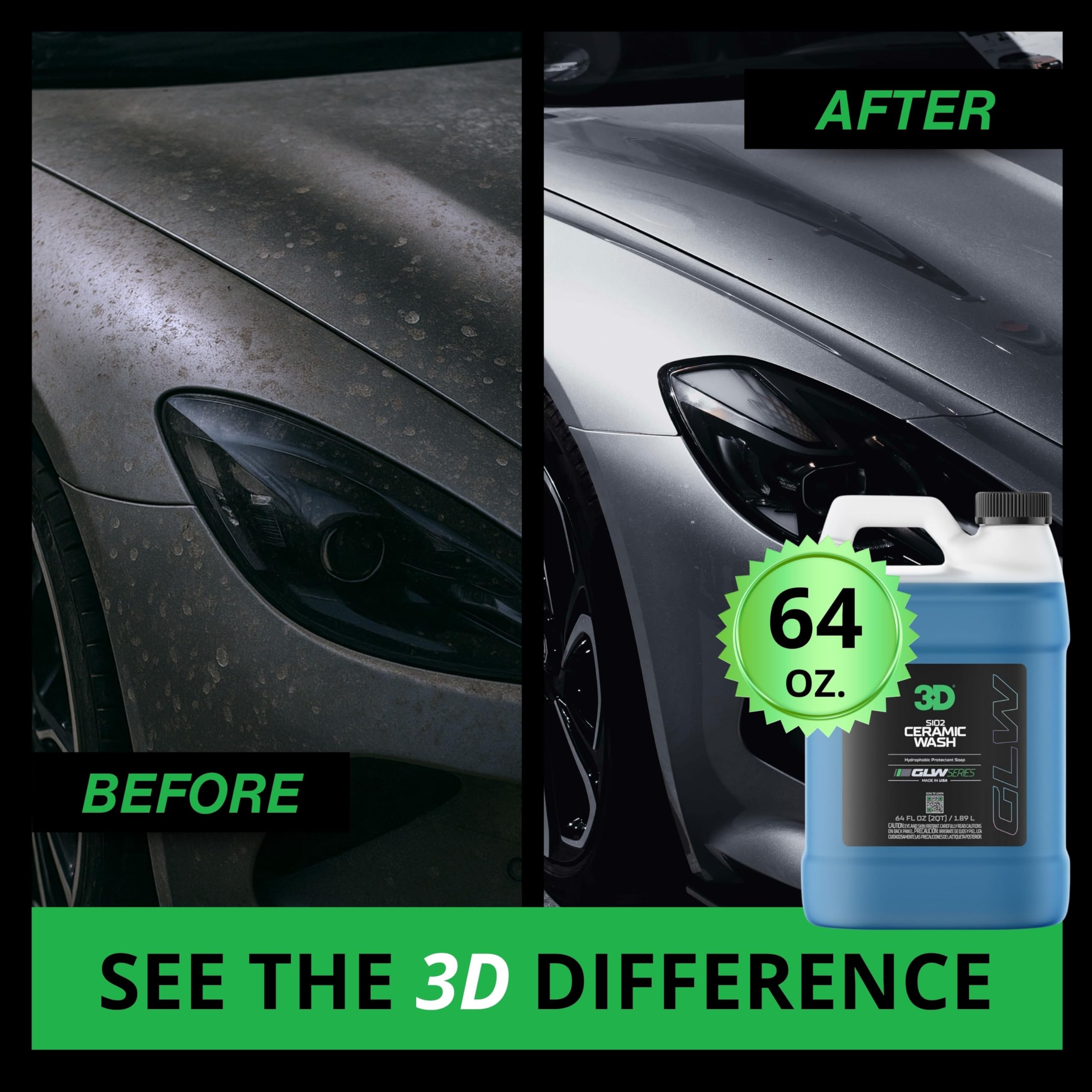 3D SiO2 Lavado y Cera Cerámica GLW Serie - Champú para - Imagen 3