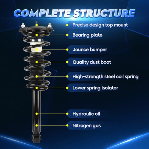 Conjunto de amortiguador de resorte de amortiguador trasero - Imagen 7