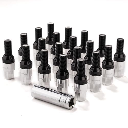 Pernos de tuercas para ruedas M12x1.25, 20pcs 28mm Vástago