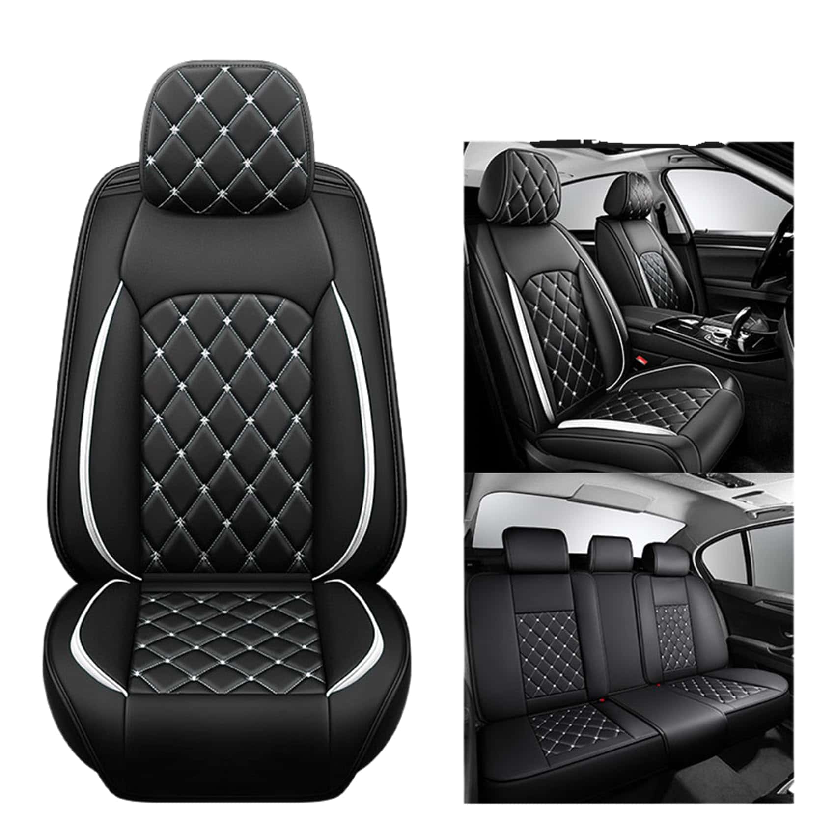 ANKIV Juego Completo para 5 Asientos Fundas de Asiento de - Imagen 3