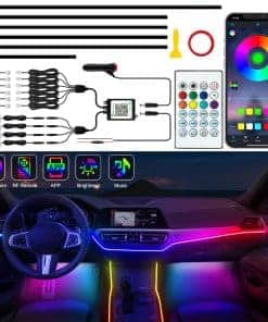 Tiras de luces LED para automóvil Jushope, luces de LED