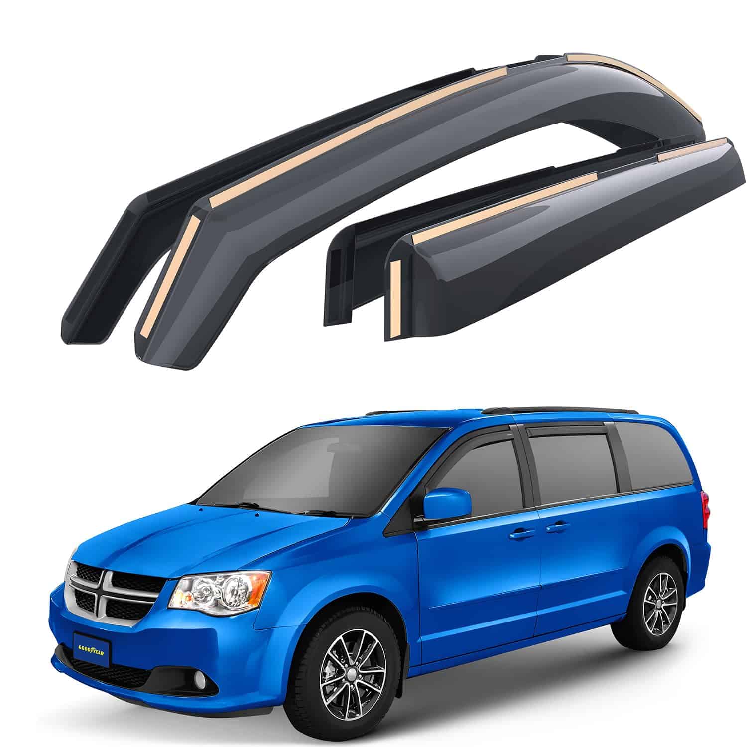 Deflectores de ventanas inastillables Goodyear para Dodge