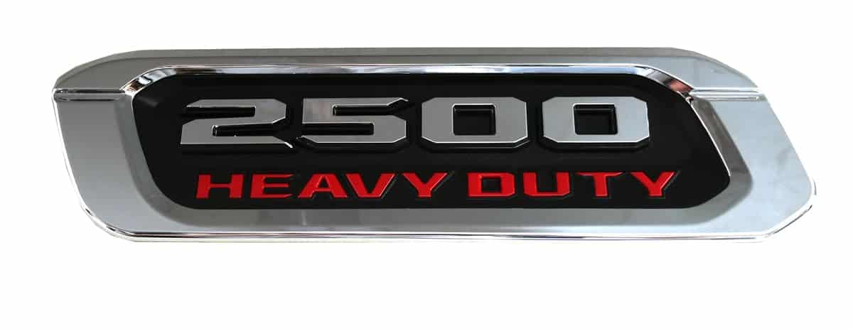 Par de Emblemas Nuevos 2500 para Reemplazo -Cromo - Imagen 5