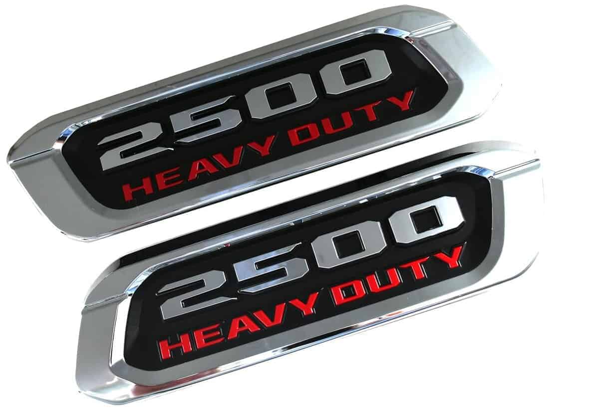 Par de Emblemas Nuevos 2500 para Reemplazo -Cromo - Imagen 6