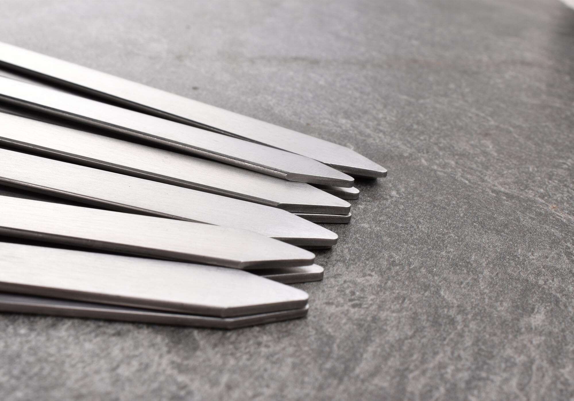 Brochetas de barbacoa planas de 17 pulgadas de largo, - Imagen 5