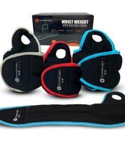 Par de Pesas de Muñeca con Orificio para el -Negro