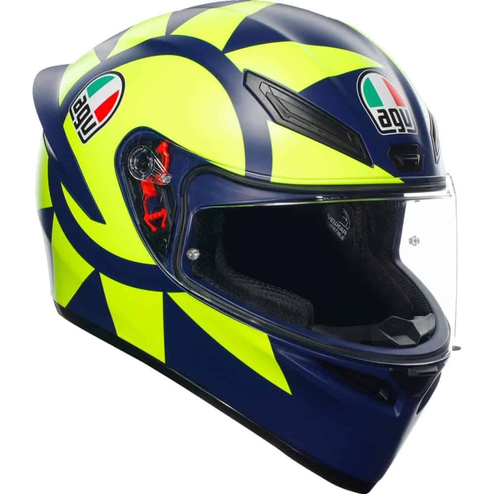 Casco de calle AGV K1 S Soleluna 2018 - Amarillo/Azul