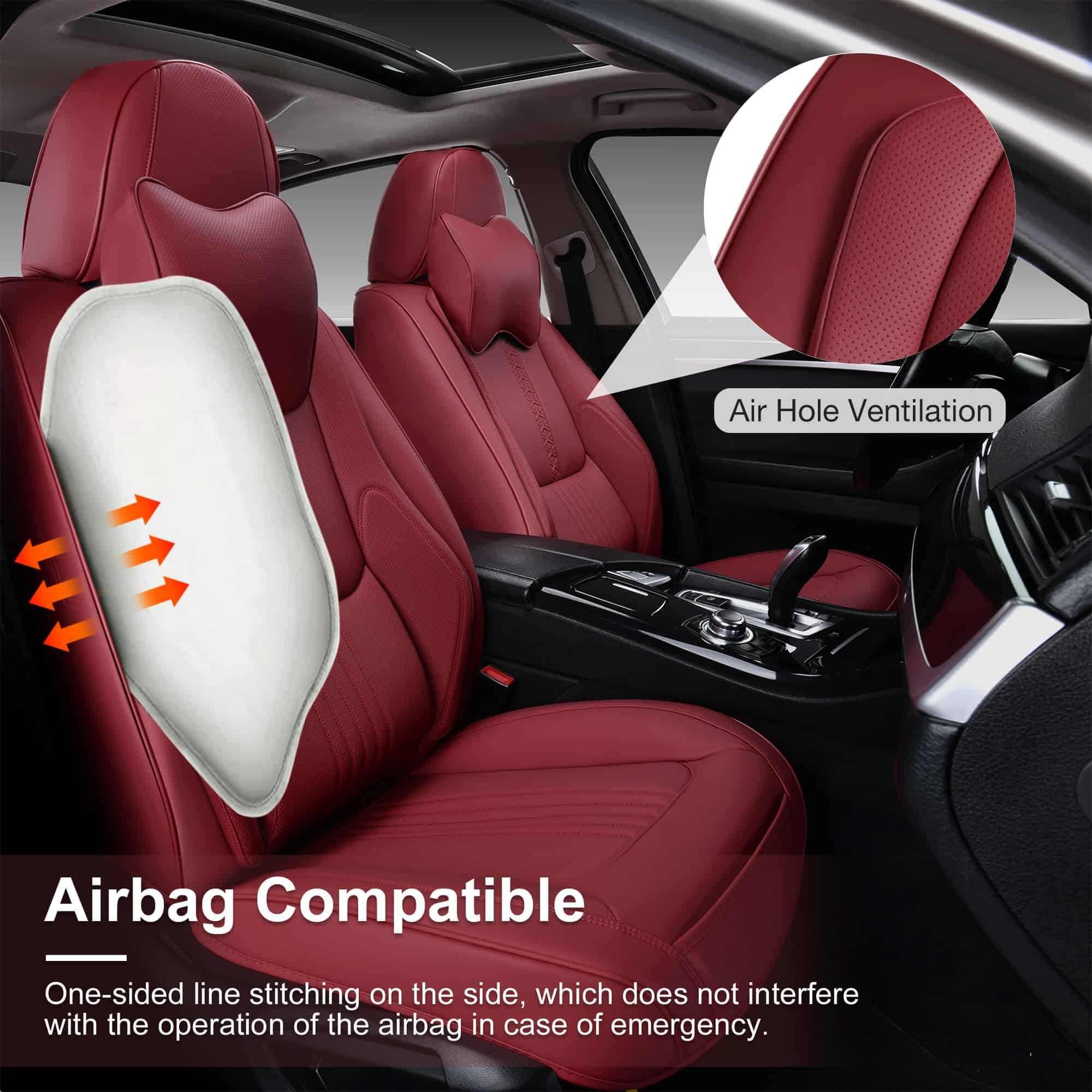 Fundas de Asiento para Automóvil BWTJF, Juego Completo de - Imagen 7