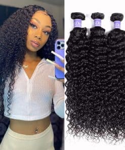 Paquetes de Cabello Humano Rizado Ondulado Brasileño 3