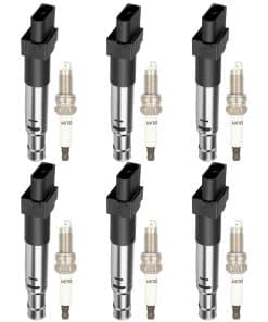 Paquete de 6 bobinas de encendido ECCPP UF531 con 6 bujías