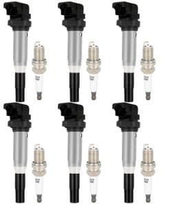 Conjunto de 6 bobinas de encendido ECCPP UF592 con 6 bujías