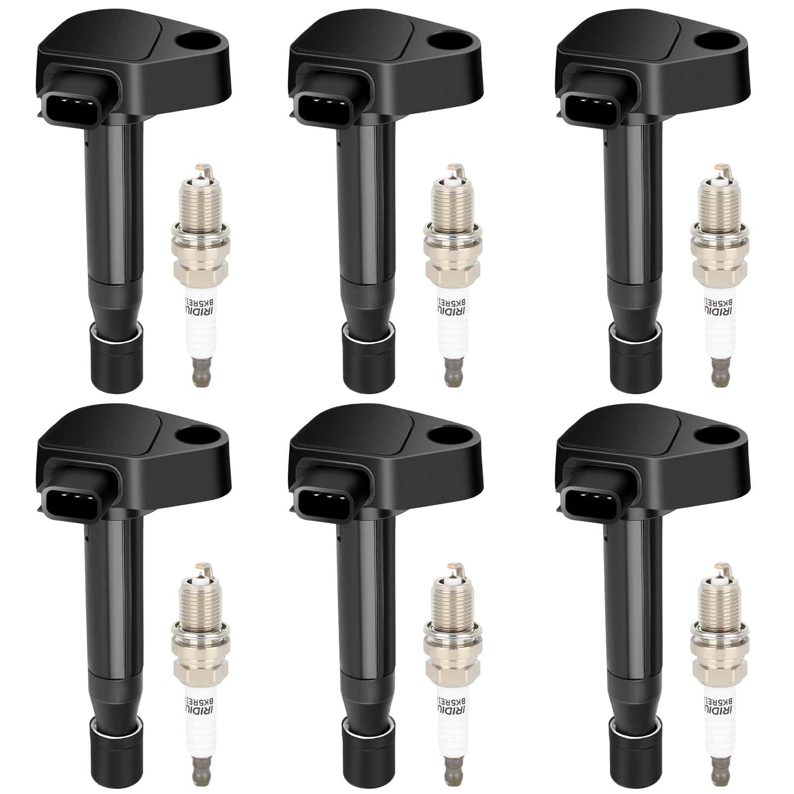 ECCPP UF242 6 bobinas de encendido con 6 bujías de iridio