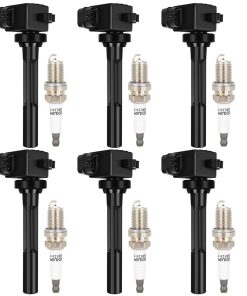 Conjunto de 6 bobinas de encendido ECCPP UF245 con 6 bujías