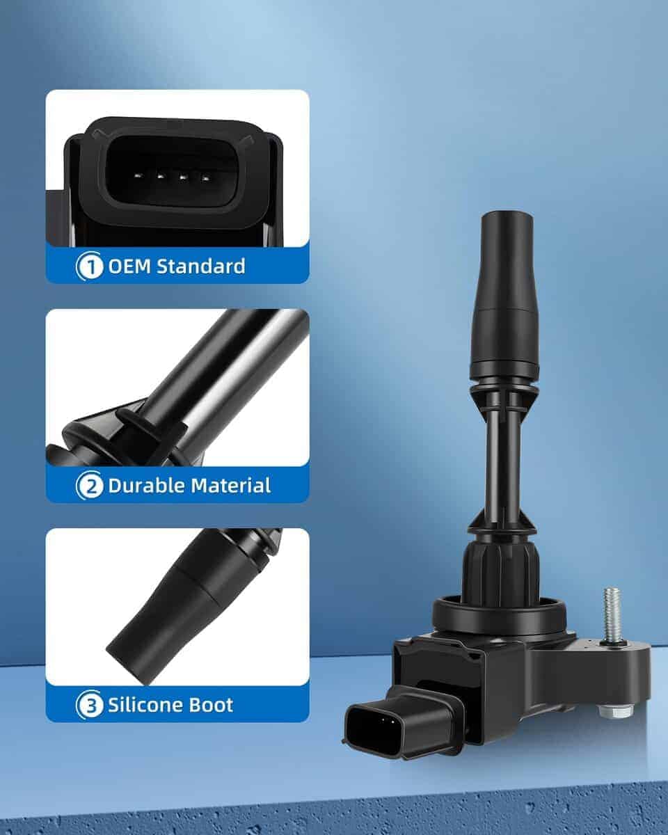 Conjunto de 4 bobinas de encendido ECCPP UF680 con 4 bujías - Imagen 3