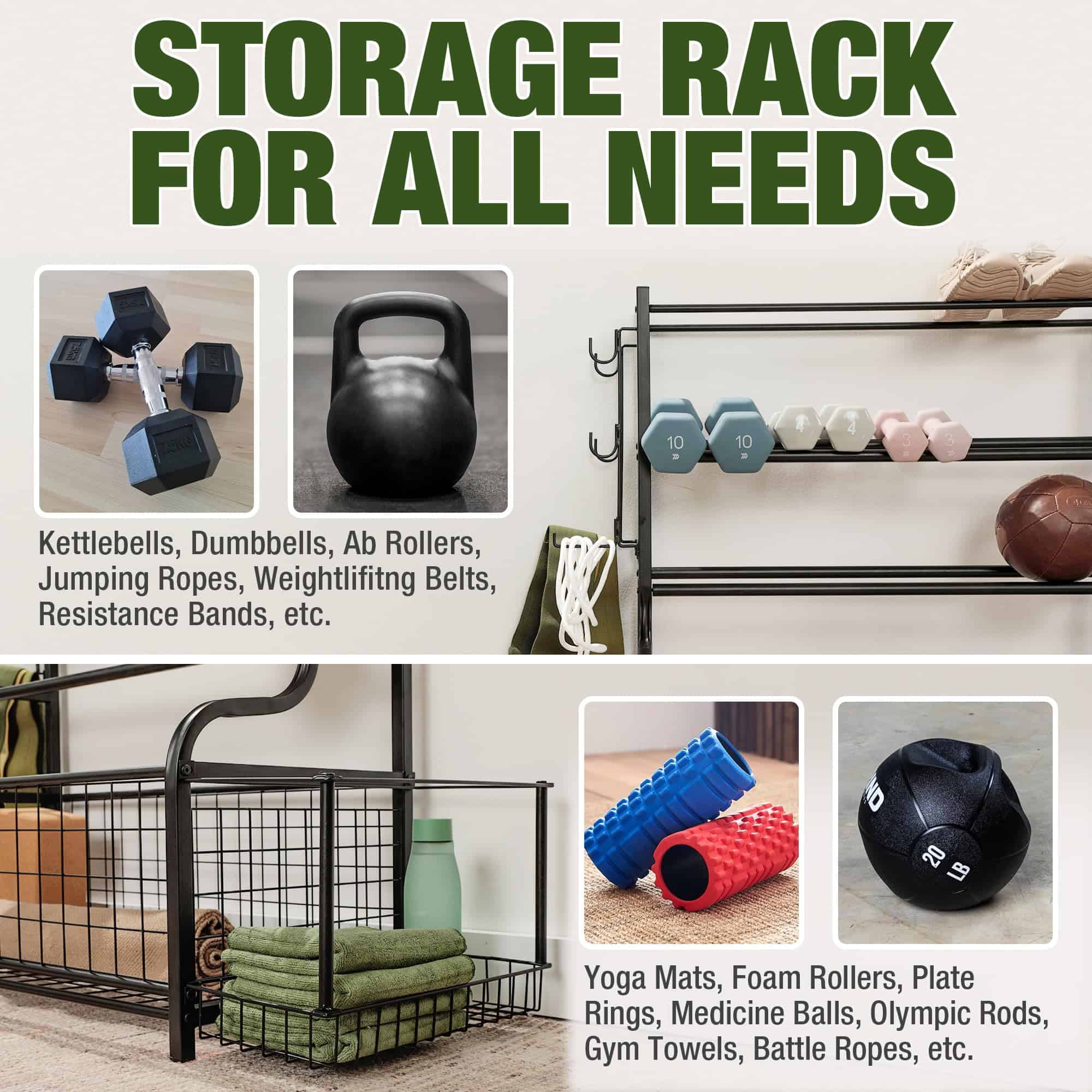 Rack de Almacenamiento de Pesas HOMESTEAD - Imagen 4