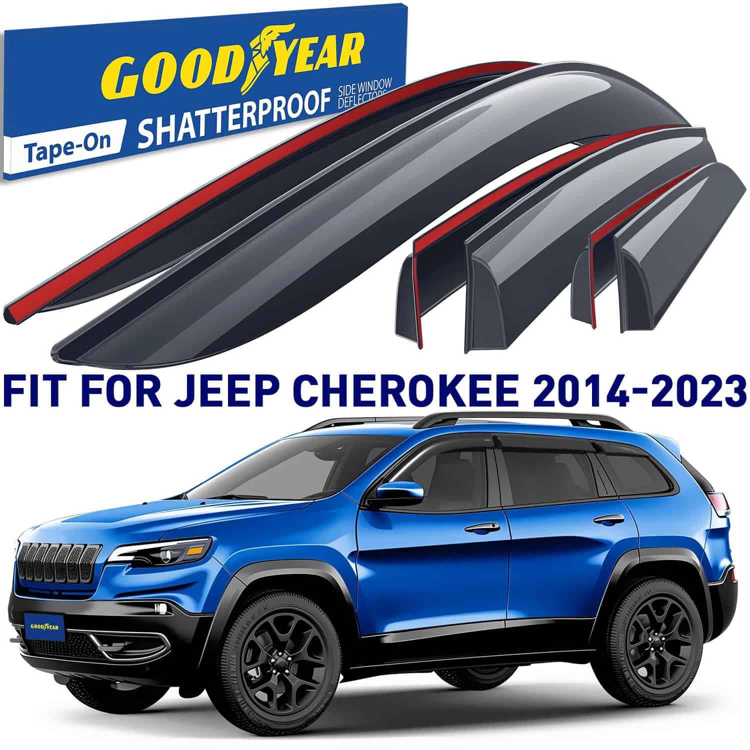 Deflectores de Ventana Irrompibles -Humo Premium - Imagen 3