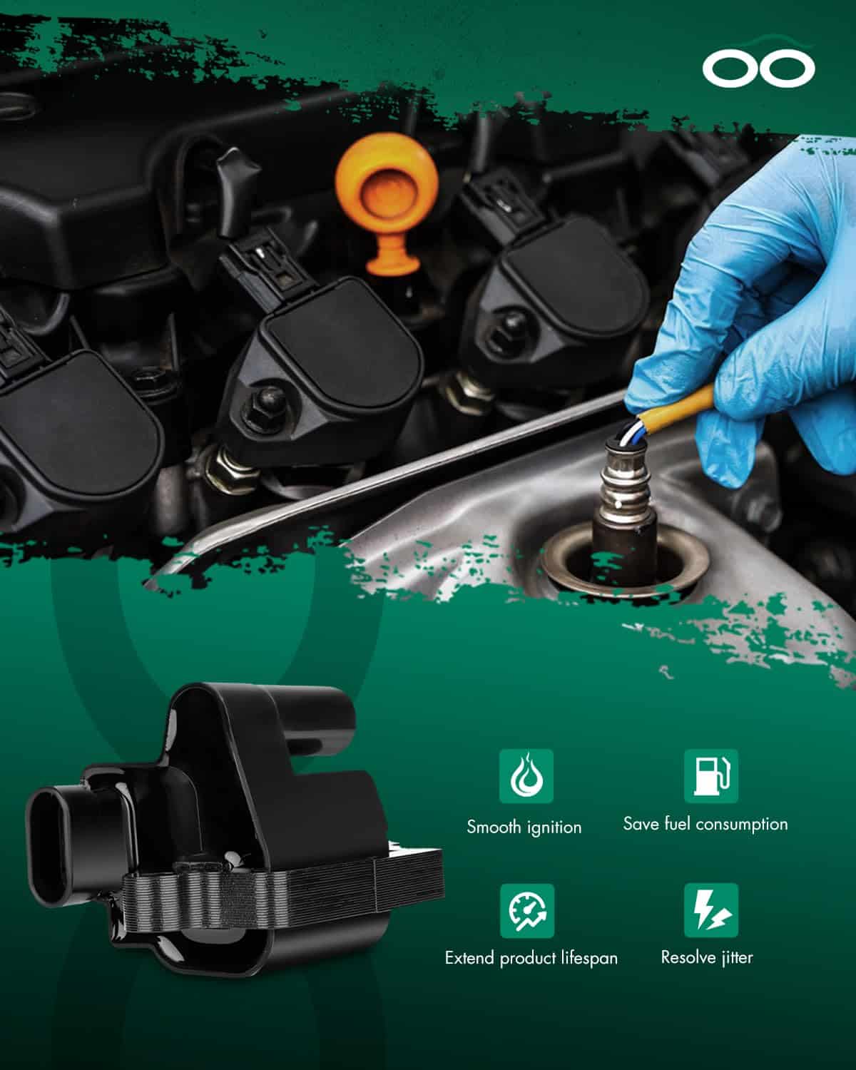 Pack de bobinas de encendido SCITOO para GMC Savana 3500 - Imagen 5