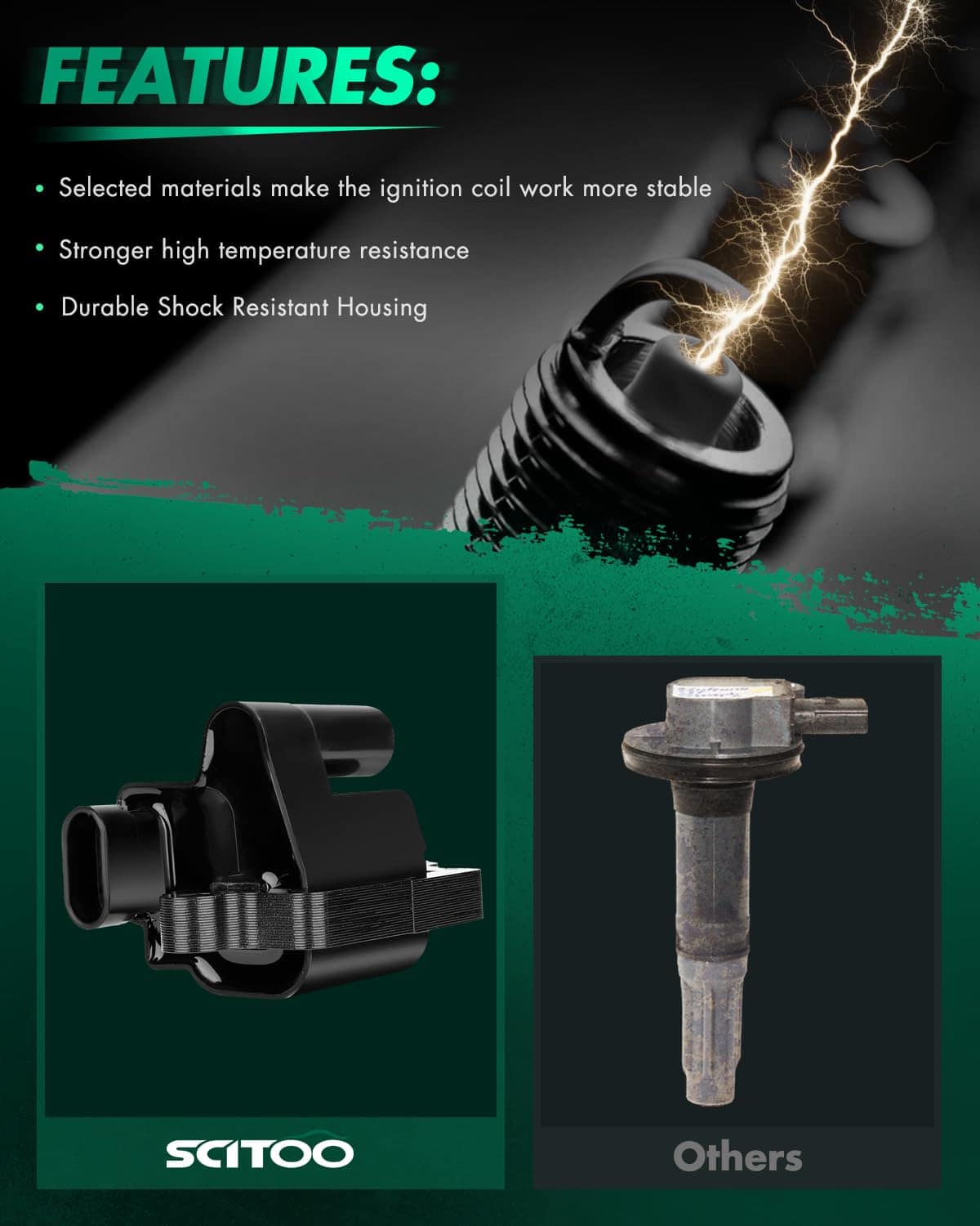 Pack de bobinas de encendido SCITOO para GMC Savana 3500 - Imagen 7