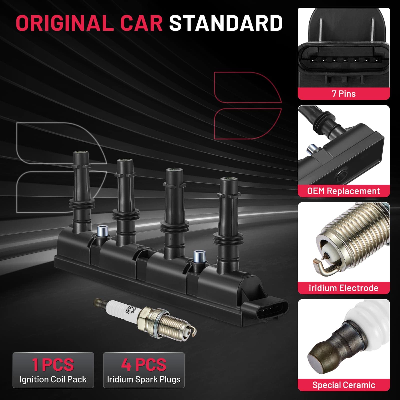 Paquete de bobina de encendido UF669 y 4 - 55577898 - Imagen 5