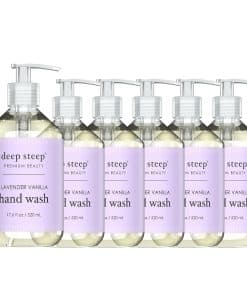 Jabón líquido Deep Steep 500ml (Pack de 6) (Lavanda