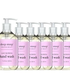 Deep Steep Liquid Hand Wash 17.6oz (Pack de 6) (Lila Flor)