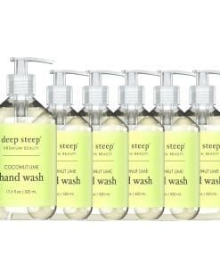 Jabón líquido Deep Steep 500ml (Paquete de 6) (Coco Lima)