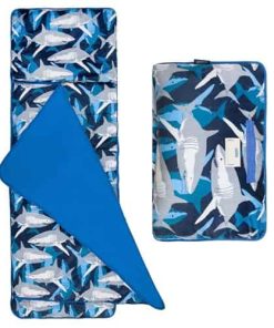 Wildkin Kids Plush Nap Mat - Suave, Acogedor, -Tiburones