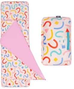 Wildkin Kids Plush Nap Mat - Suave, Acogedor, -Confetti Peac